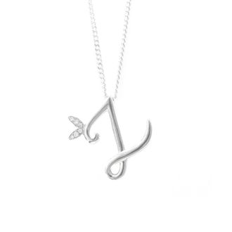 Say It With Winged Initial Ring Gift Set - Silver - Z | Size: 18 inches