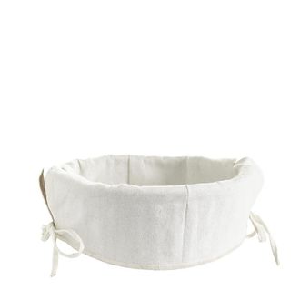 Ballard Designs Wicker Basket Liner - White Solid - Ballard Designs