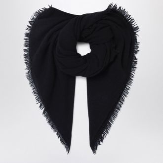 Destin Black Cashmere Scarf
