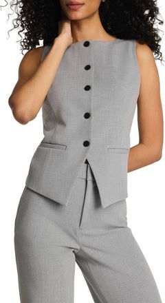 Spanx Button-Up Vest in Heather Grey at Nordstrom, Size X-Large