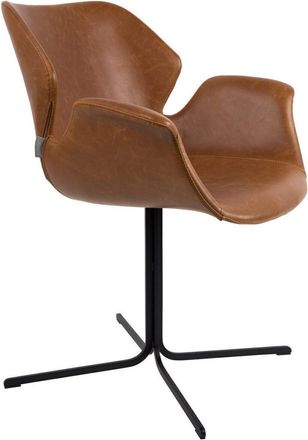 Zuiver Design Armlehnstuhl Nikki All Brown