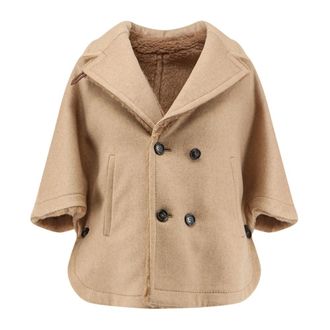 Max Mara Dames, Jassen, Beige, Maat: S/M Zijde