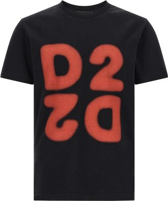 Dsquared2 Heavy Cotton T-shirt - Heren - T-shirts - Zwart - M - Katoen - Tops
