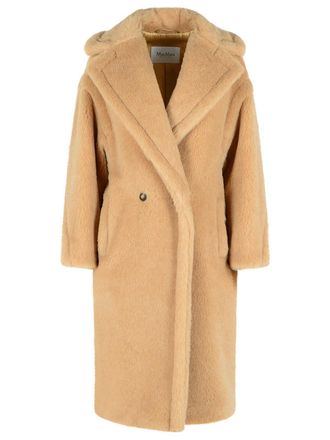 Max Mara Teddy Bear Icon Coat Beige Alpaca And Wool Coat