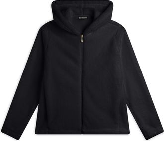 Freddy Felpa donna con cappuccio e zip in tessuto teddy