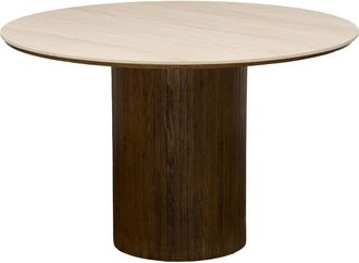 Atmosphera Mesa De Comedor Redonda Auren, 120 Cm De Di&aacute;metro, 4 Plazas, Color Beige - Atmosphera Cr&eacute;ateur DInt&eacute;rieur