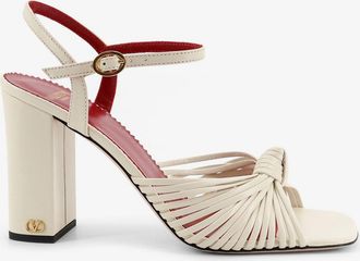 Valentino Garavani Sandali VG Annet in pelle con VLogo in metallo - VALENTINO GARAVANI - gender_Woman