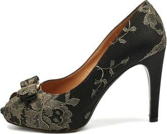 Ferragamo Pumps a punta aperta - Nero