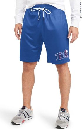 Tommy Jeans Mens Tommy Jeans Royal Philadelphia 76ers Mike Mesh Basketball Shorts at Nordstrom, Size Xx-Large