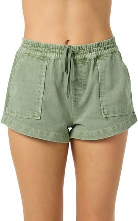 O'Neill Sevie 2 Drawstring Cotton Twill Shorts in Sea Spray at Nordstrom, Size Xx-Large