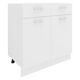 ebuy24 Gabinete De Cocina Vcm Dimensiones Aprox. Al. 82 X An. 80 X. T. 46 Cm Gabinete Inferior Con Caj&oacute;n Muebles De Cocina - Esilo (blanco)