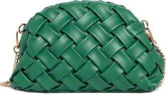 Urban Expression Woven Faux Leather Clutch in Green at Nordstrom Rack
