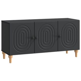 vidaXL Mueble De Tv Negro 99 X 34,5 X 50 Cm Madera De Ingenier&iacute;a Vidaxl