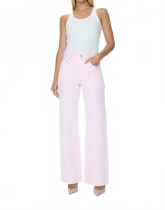 Pistola Denim Larsen Relaxed Flare Jeans In Blush