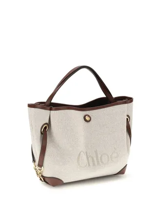 Chlo&eacute; Womens Clover Handbag Crafty Brown Fabric Handbags Hand Bags
