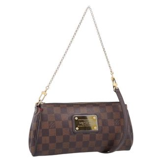 Louis Vuitton Eva Damier Brown Canvas Handbag (Pre-Owned)