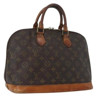 Louis Vuitton Pre-owned Handbags, female, Brown, Size: ONE SIZE Pre-owned Vintage Canvas Handbag