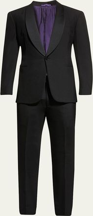 Ralph Lauren Purple Label Mens Gregory Wool Barathea Shawl Tuxedo