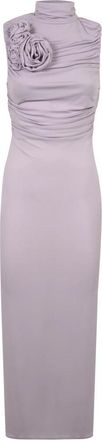 Magda Butrym Jersey Jurk - Dames - Feestkleedjes - Paars - XS - Rayon - Kleedjes
