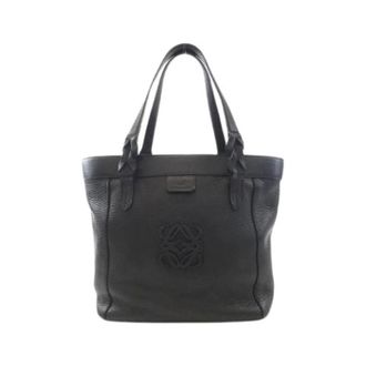 Loewe Pre-owned Fusta Calf Handbag - Dames - Vintage Shopper - Zwart - ONE Size - Leer - Vintage