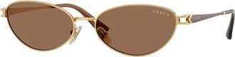 Vogue Eyewear Vo 4369S Zonnebril - Dames - Zonnebrillen - Geel - 56 MM - Accessoires