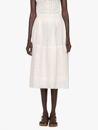 Sea New York Violet Midi Skirt In White