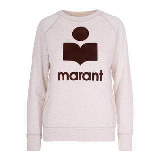 Isabel Marant Dames, Sweatshirts & Hoodies, Beige, Maat: XS Katoen