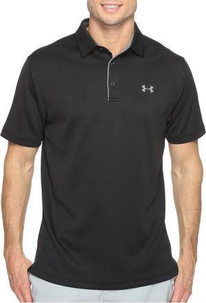 Under Armour Tech Polo In Black