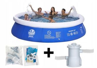OEM Piscina De Expansi&oacute;n Para Jard&iacute;n Avenli Con Bomba, 360 X 76 Cm