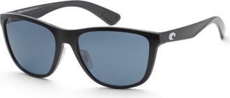 Costa Costa del Mar Mens 57mm Black Sunglasses 6S9124-912404-57
