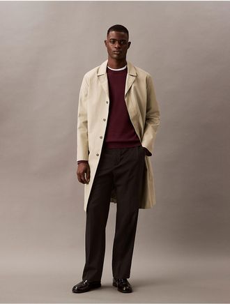 Calvin Klein Jeans Calvin Klein Mens Smooth Cotton Sweater - Purple - XS