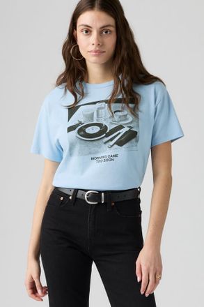 Levi's Graphic Vintage Tee - Women - XS - Blue / Fog City Still Angel Falls