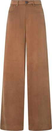 Pinko Palazzo Cupro-Blend Wide-Leg Pants