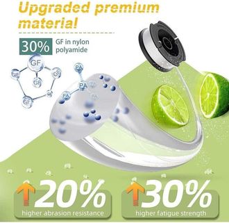 OEM Juego De 6 Carretes De Hilo Para Desbrozadora Compatibles Con Black & Decker, 1,65 Mm De Di&aacute;metro Con 10 M De Hilo, Contiene 6 Carretes De Repuesto, 1