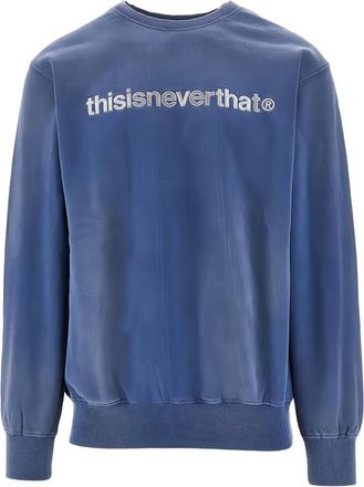 Thisisneverthat Sweater met logoprint - Blauw
