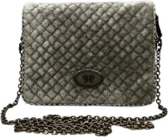 Bottega Veneta Pre-owned Wool Shoulder Bag - Dames - Vintage Schoudertas - Grijs - ONE Size - Wol - Vintage