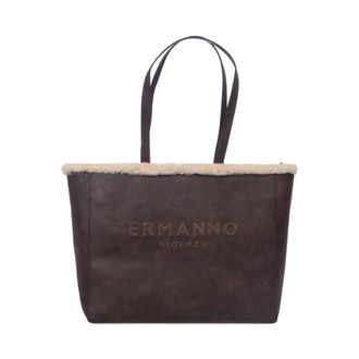 Ermanno Scervino Tassen, Dames, Bruin, ONE Size, Polyester, Borsa Shopping