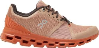 On Womens Cloudstratus Running Shoe In Rosebrown/fare