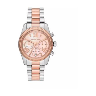 Michael Kors Lexington Chronograaf Roestvrij Stalen Horloge - Dames - Horloges - Grijs - ONE Size - Accessoires