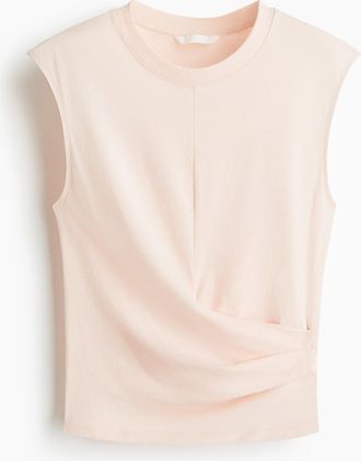 H&M Drapiertes Top - Orange