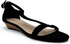 Chelsea Crew Samira Wedge Sandal in Black Suede at Nordstrom Rack, Size 10