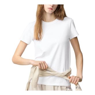 Uniqlo (WMNS) UNIQLO Crew Neck T-Shirt White 483456-00
