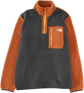 The North Face Grey Orange Mock Collar Jacket