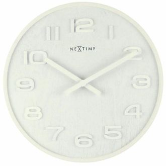 NeXtime 3096wi Reloj De Mesa O Pared Reloj De Cuarzo C&iacute;rculo Blanco