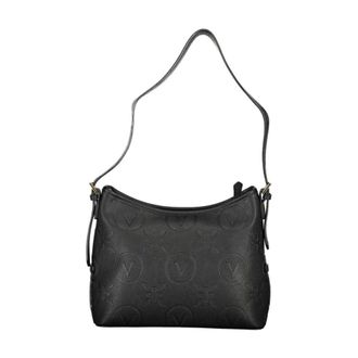 Valentino Shoulder Bags, female, Black, Size: ONE SIZE Embossed Logo Shoulder Bag