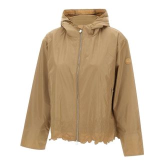 Save The Duck Rain Jackets, female, Beige, Size: XL Flo Wind Jacket