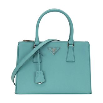 Prada Dames, Tassen, Blauw, Maat: ONE Size Zijde