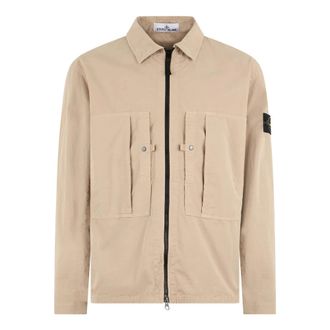 Stone Island Shirts Beige - Heren - Zomerjassen - Beige - S - Jassen