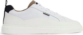 Barbour Stannington Trainer Sneaker in White/Navy/Trench at Nordstrom, Size 13