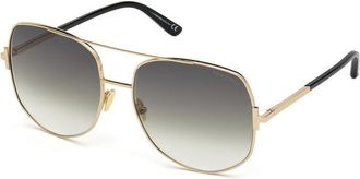 Tom Ford FT0783 28B Shiny Rose Gold/Gradient Smoke